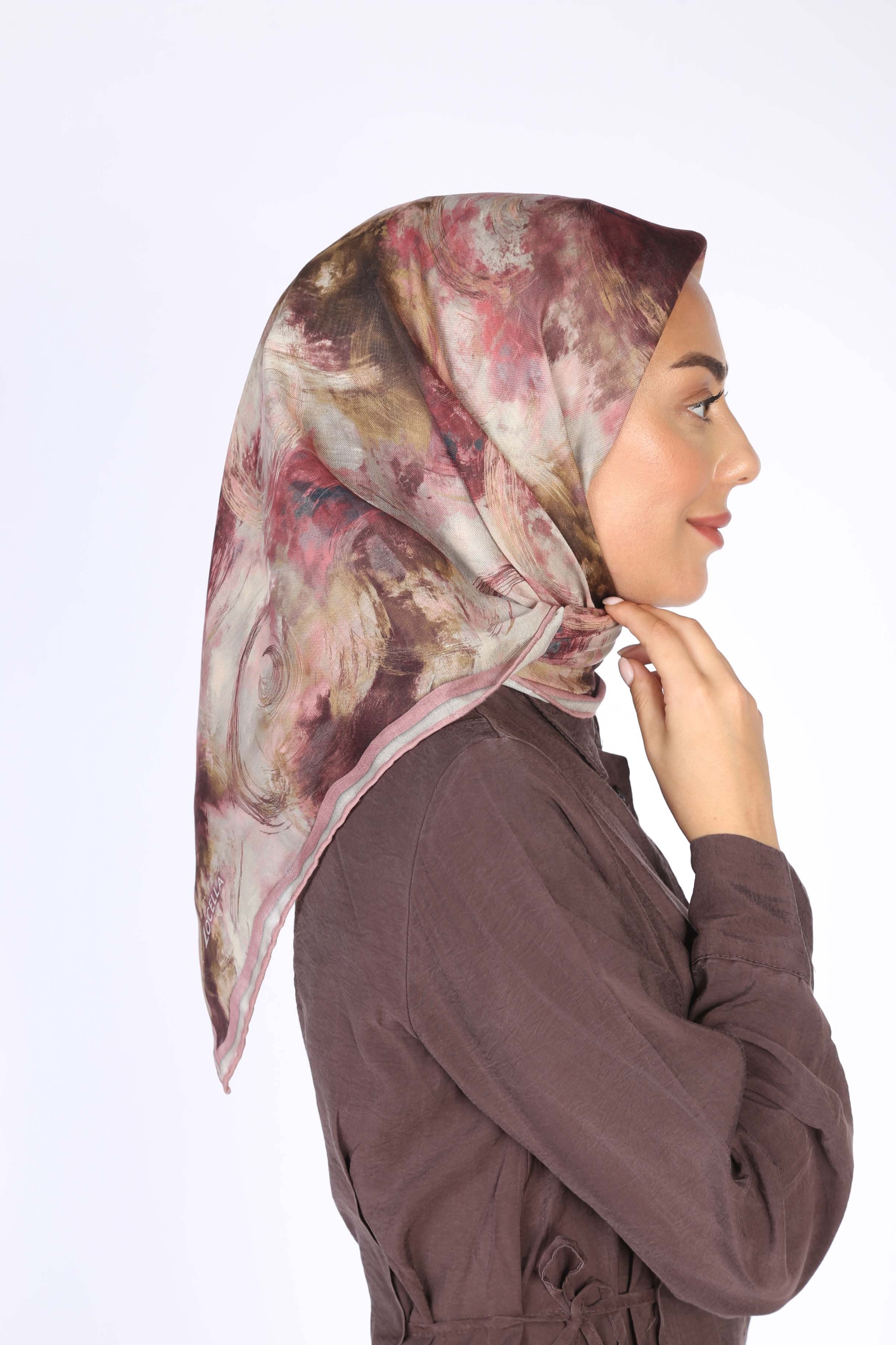Locella Soft Pamuk Eşarp Pembe