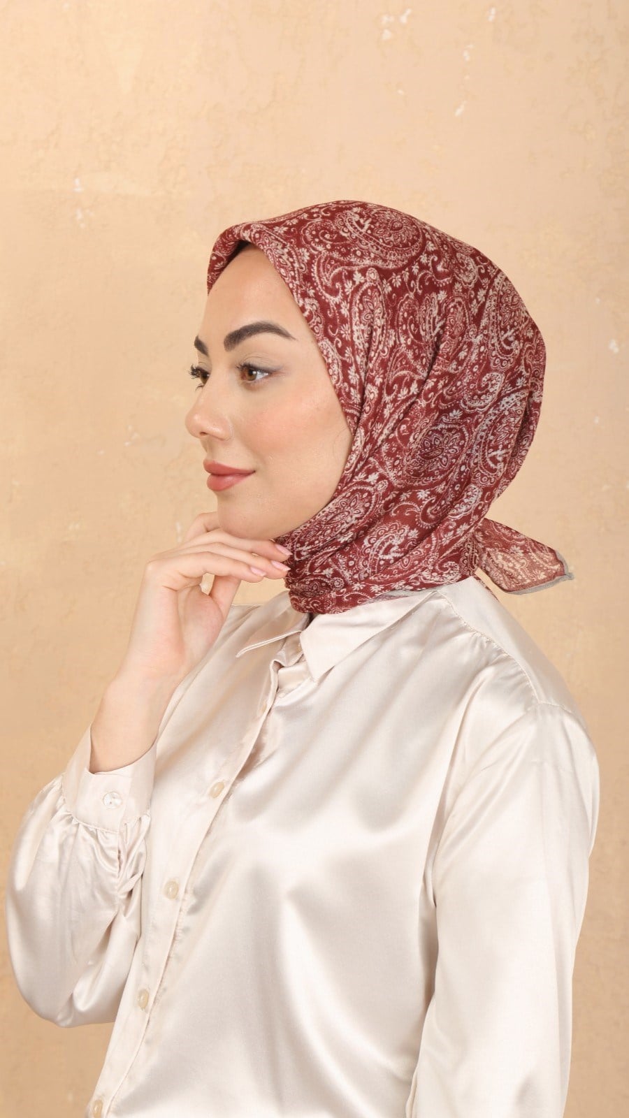 Locella Soft Pamuk Eşarp Kırmızı