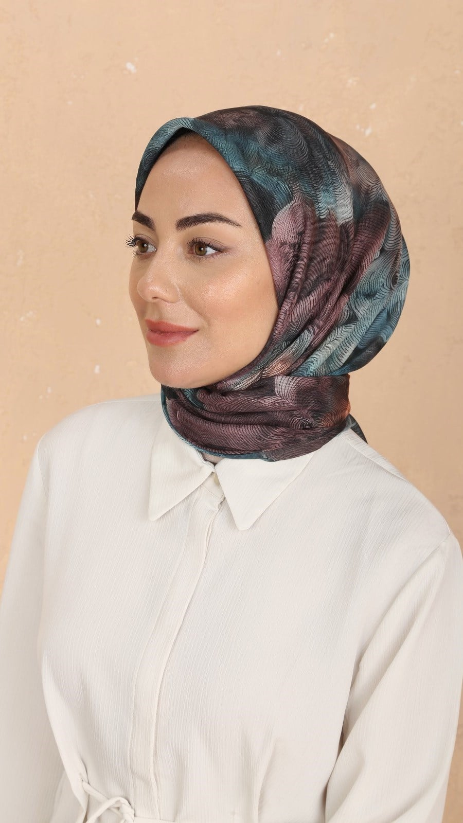 Locella Soft Pamuk Eşarp Turkuaz