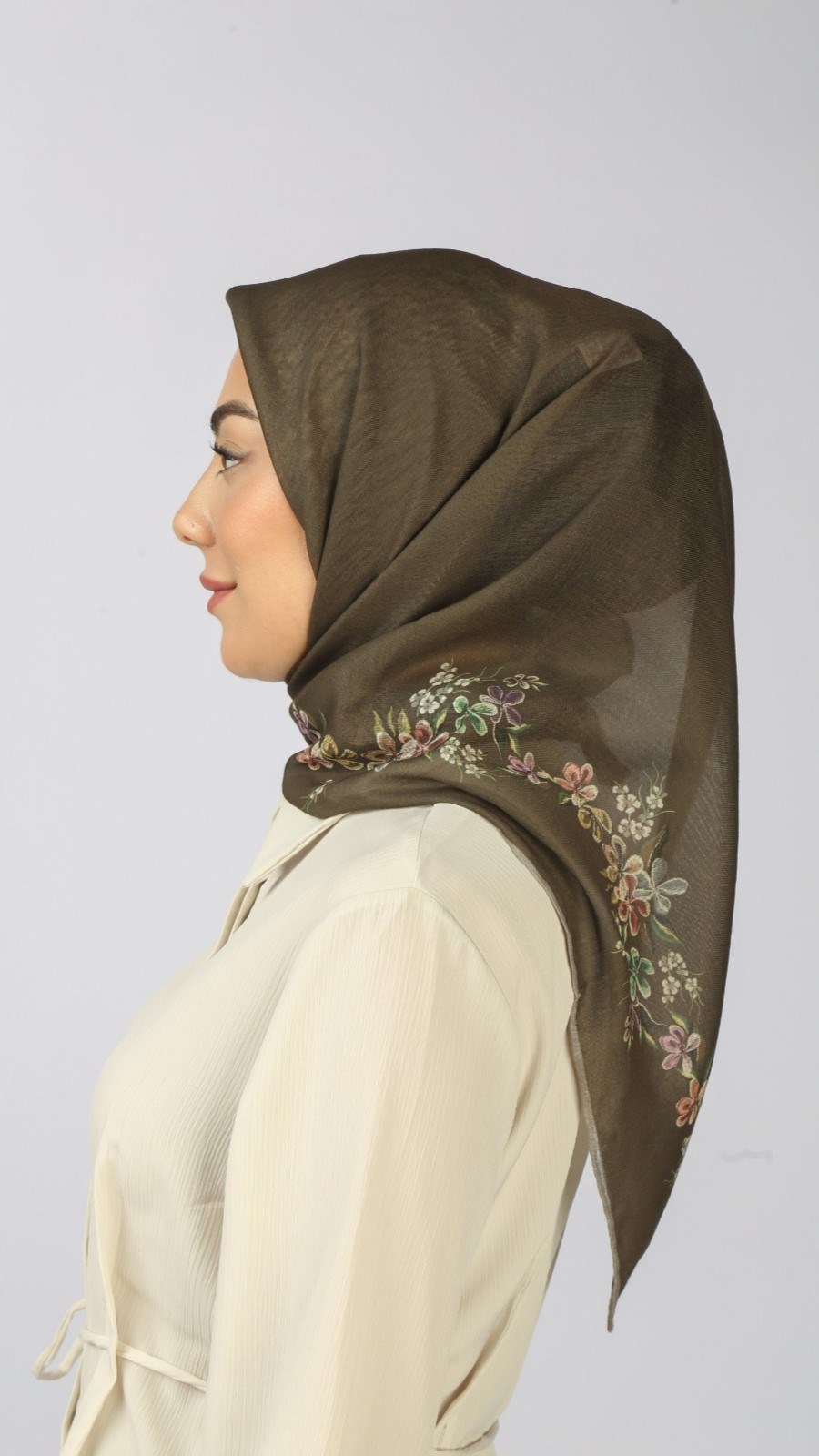 Locella Soft Pamuk Eşarp Yeşil
