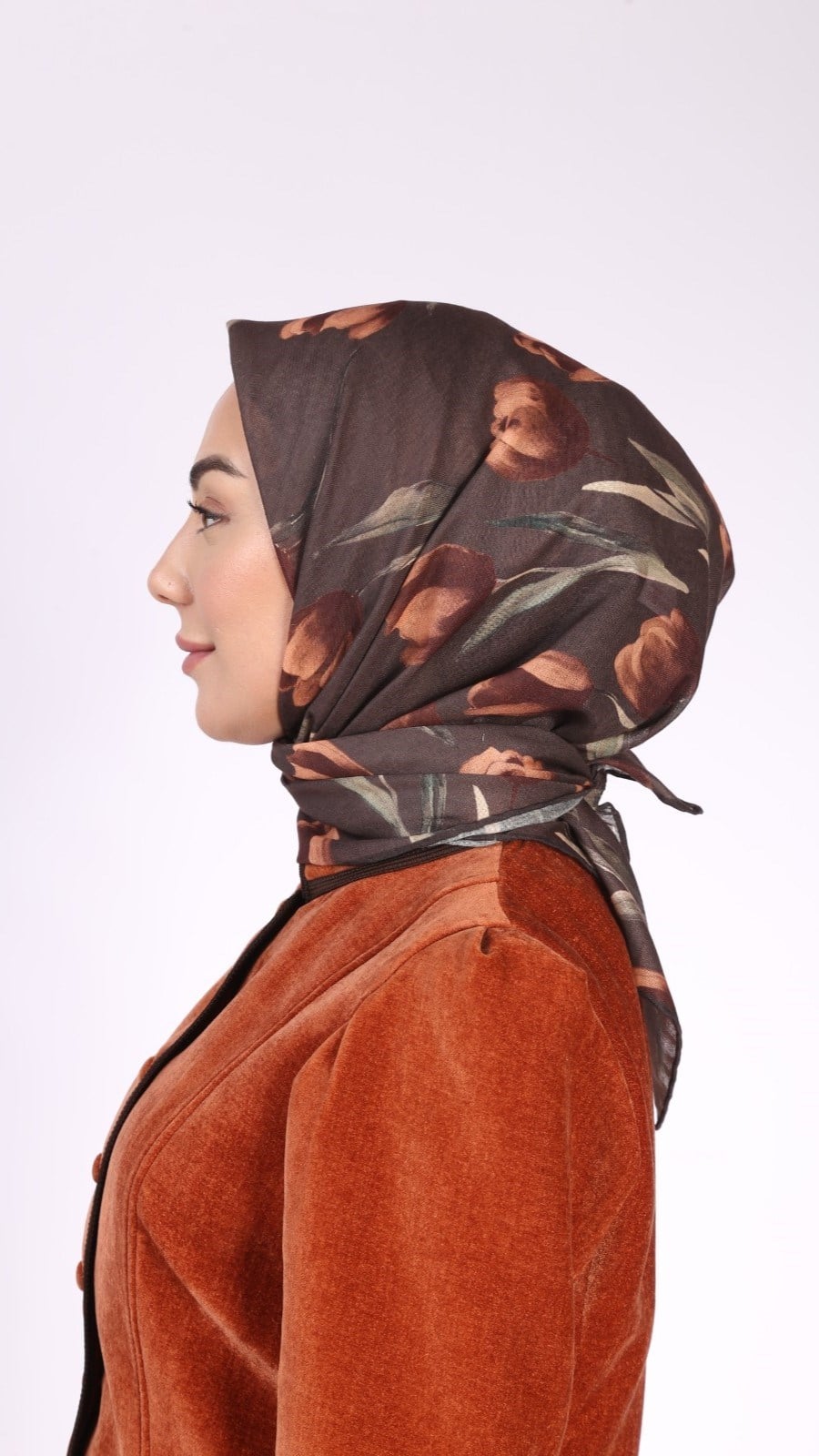 Locella Soft Pamuk Eşarp Kahve