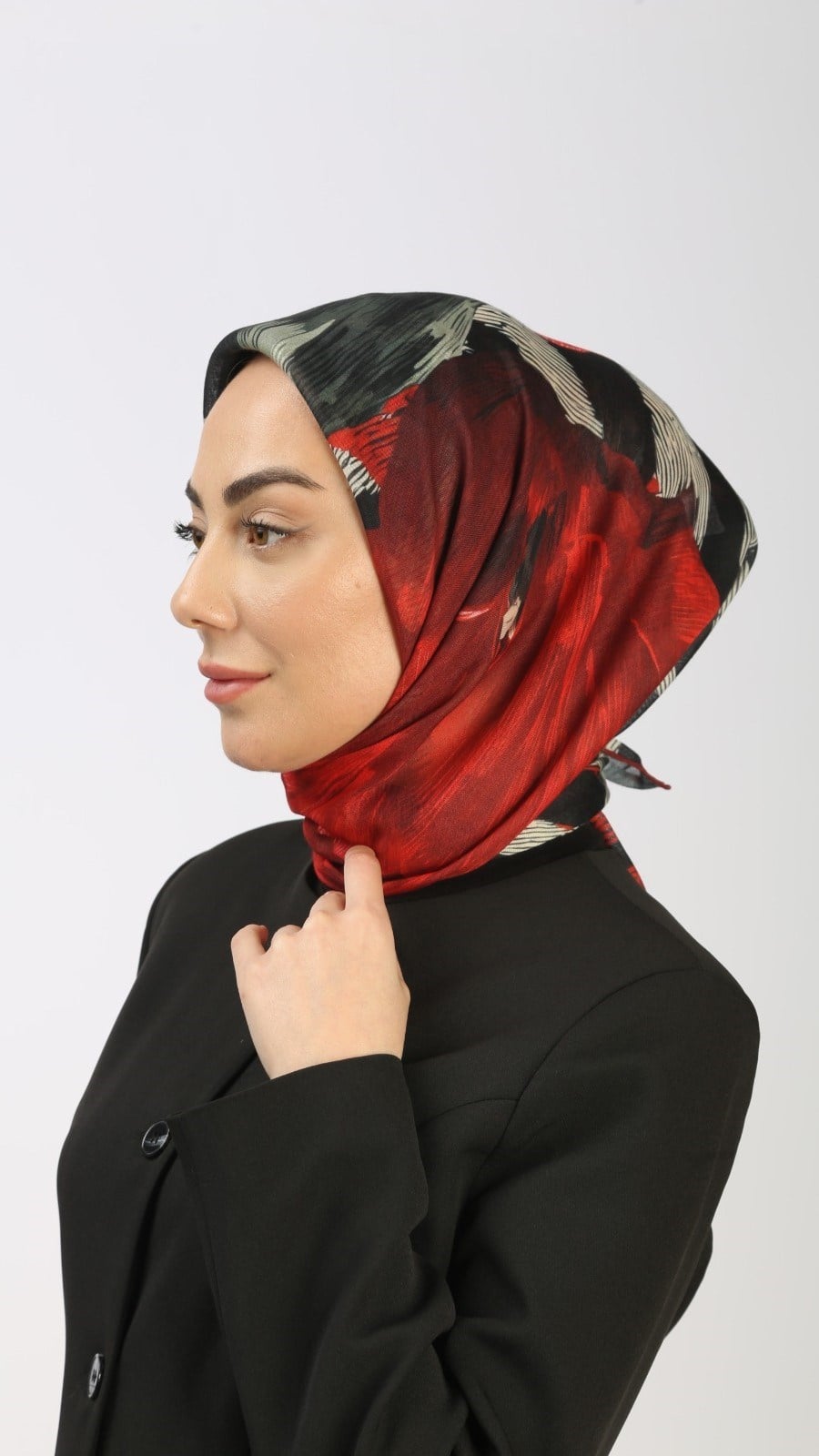 Locella Soft Pamuk Eşarp Kırmızı