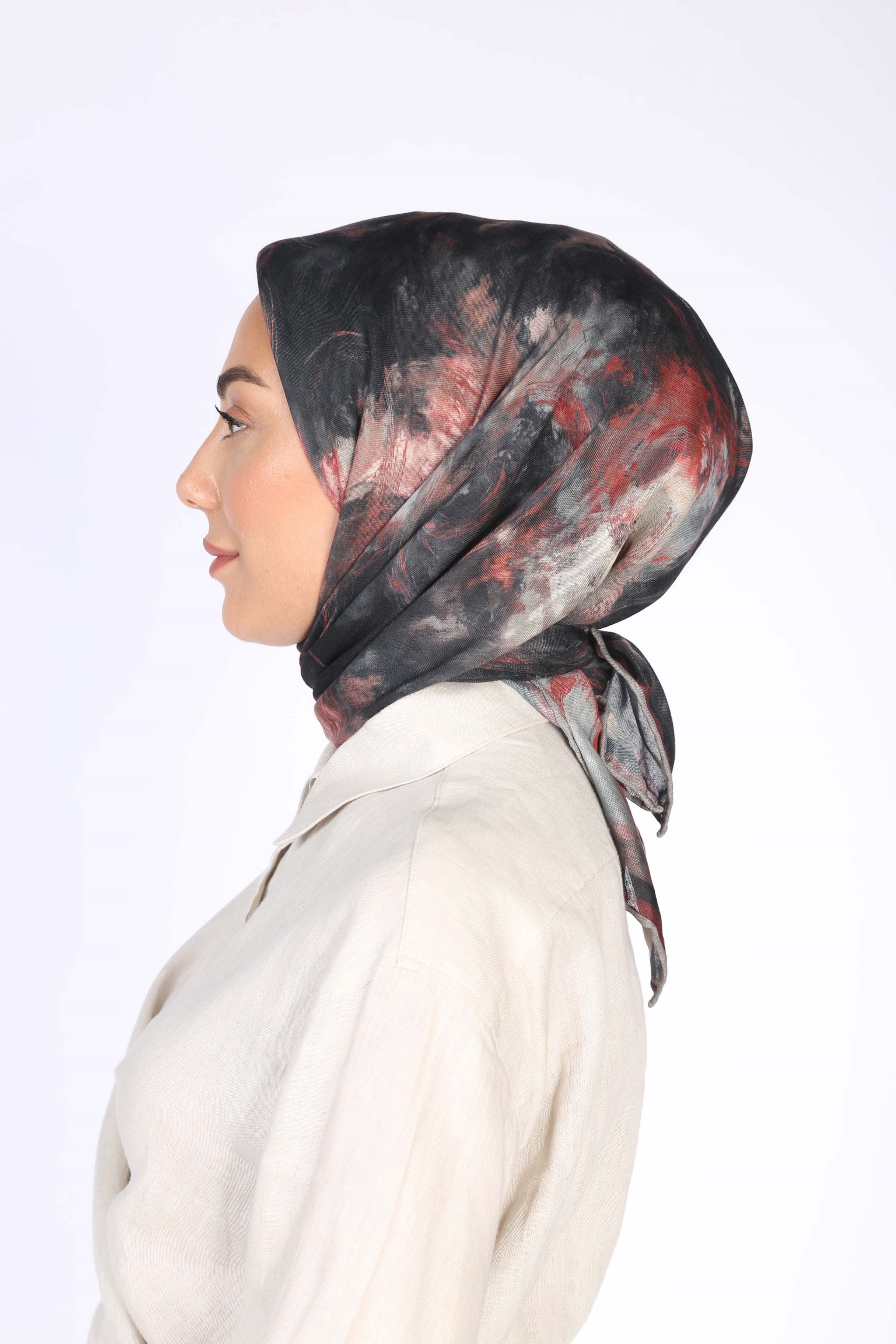 Locella Soft Pamuk Eşarp Siyah