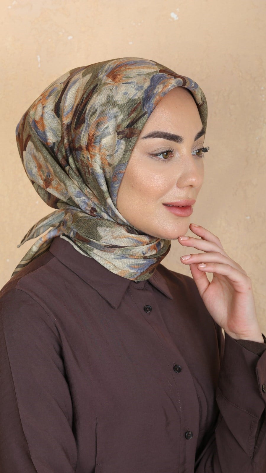 Locella Soft Pamuk Eşarp Yeşil