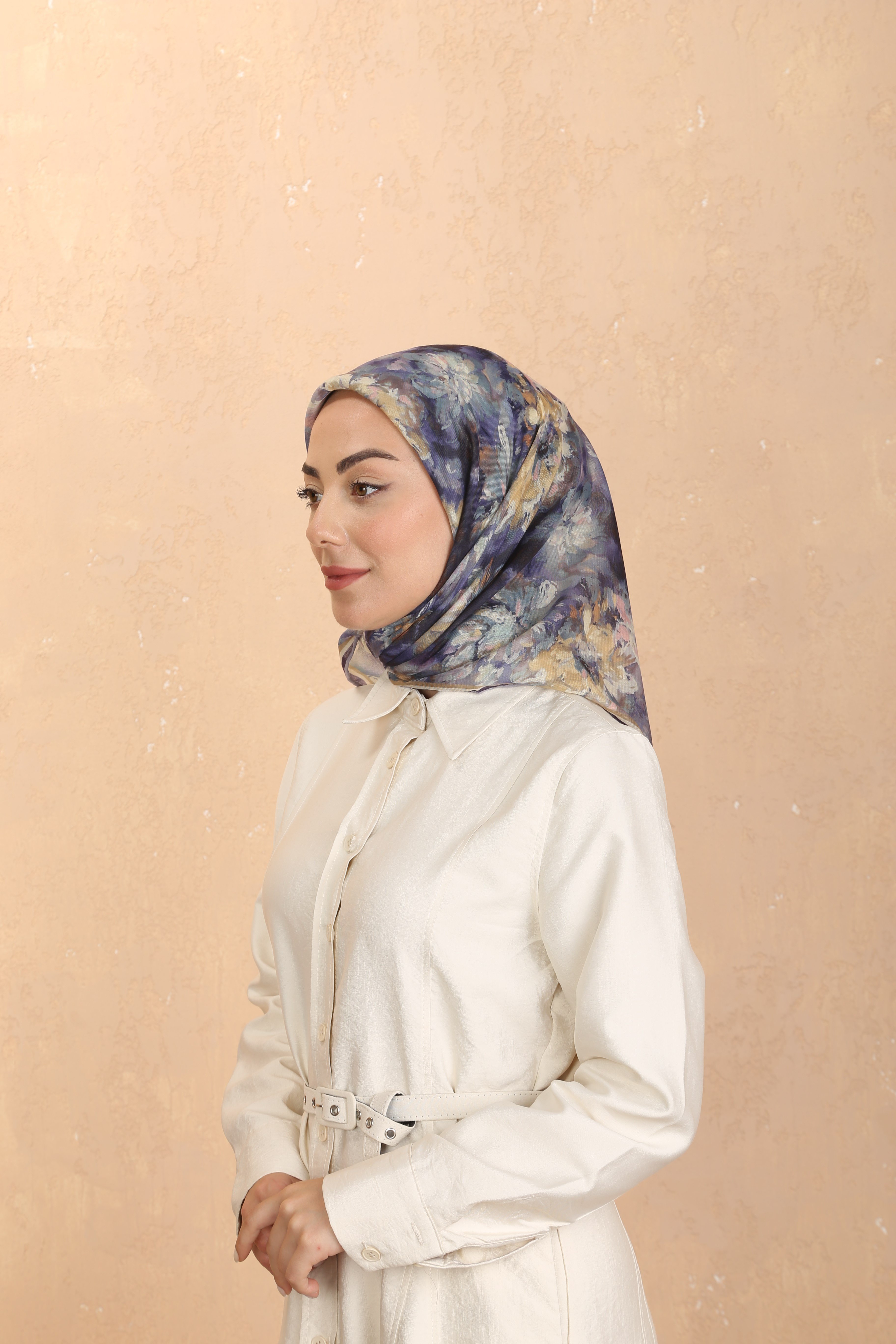 Locella Soft Pamuk Eşarp-Lila