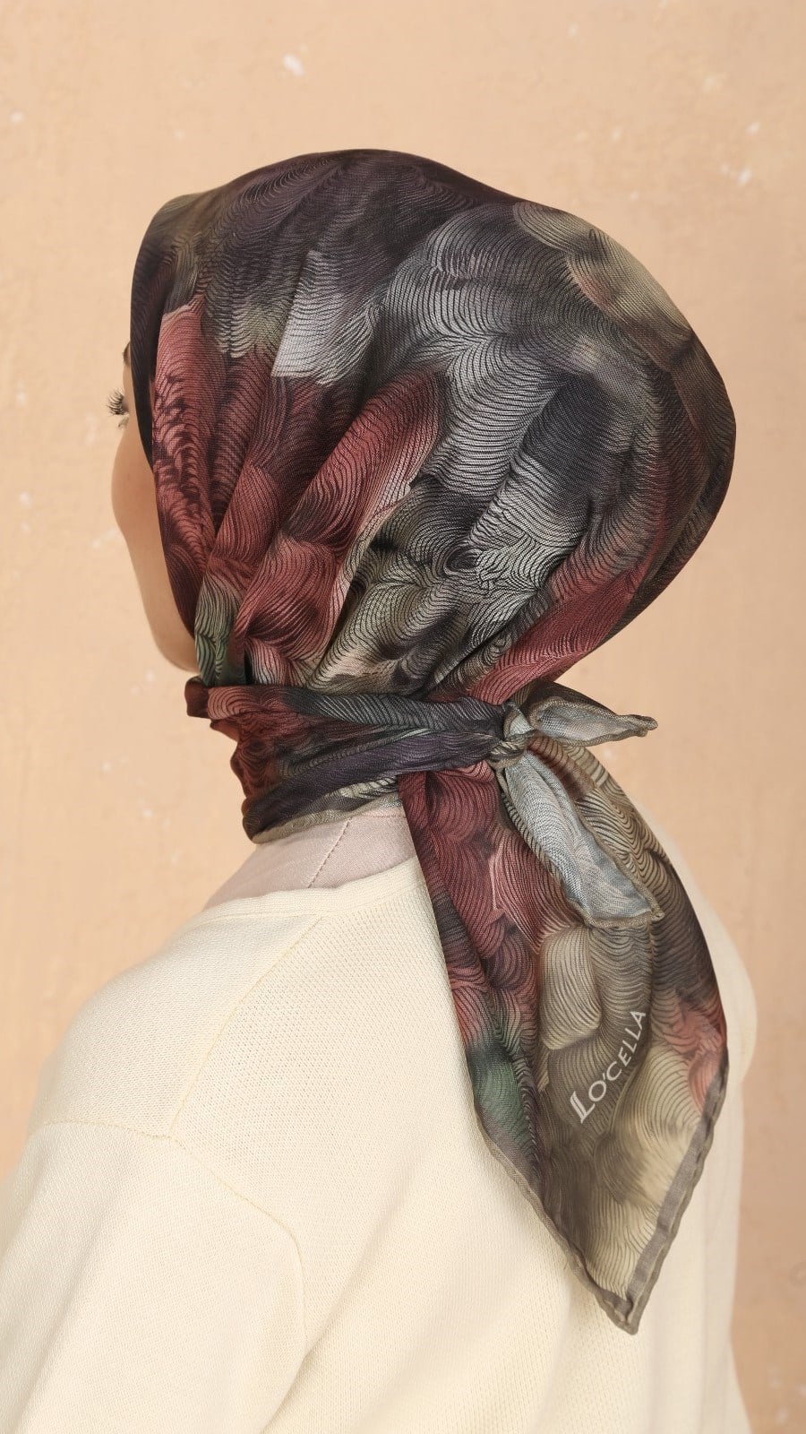 Locella Soft Pamuk Eşarp Haki