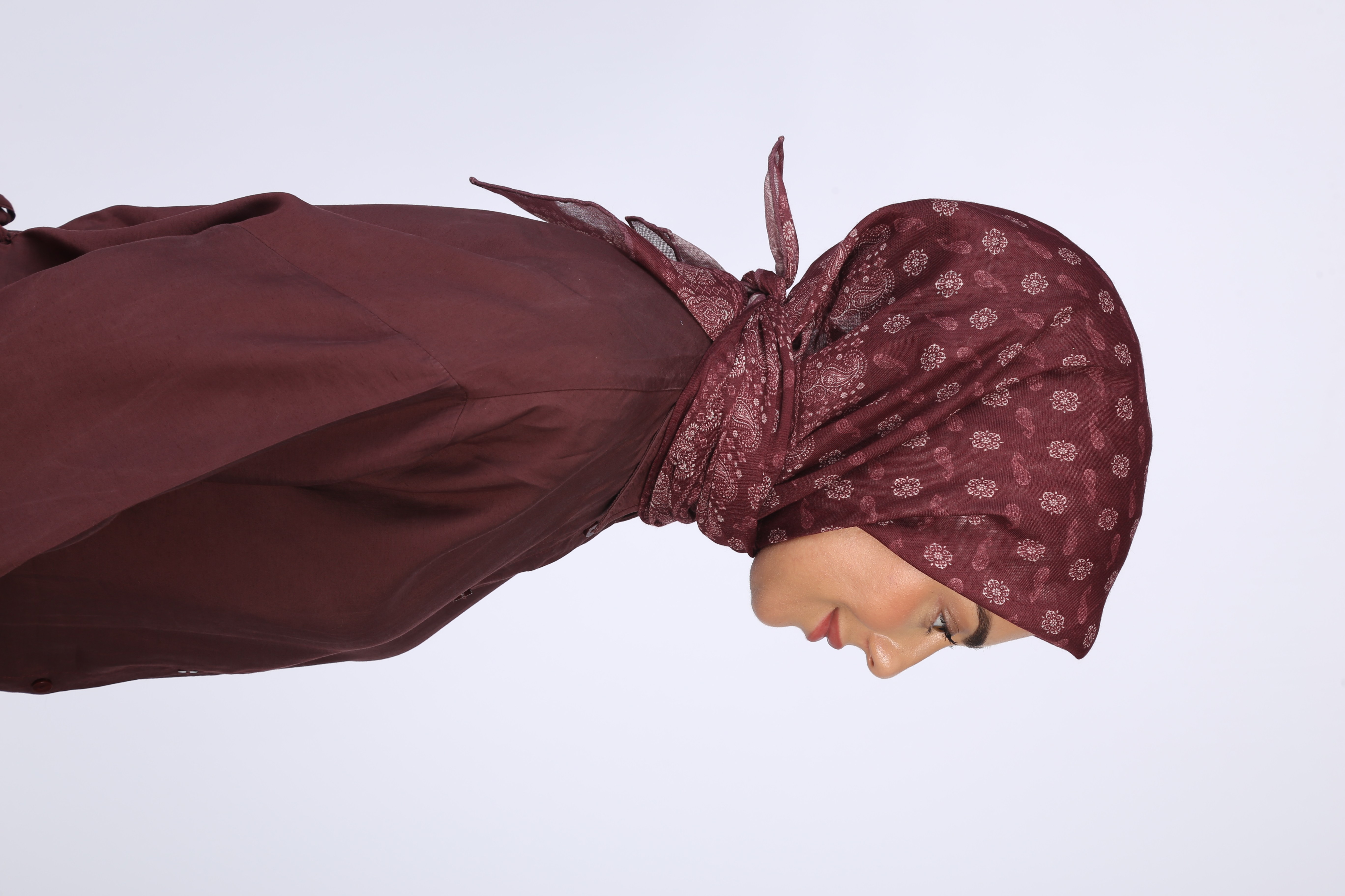 Locella Soft Pamuk Eşarp Mürdüm