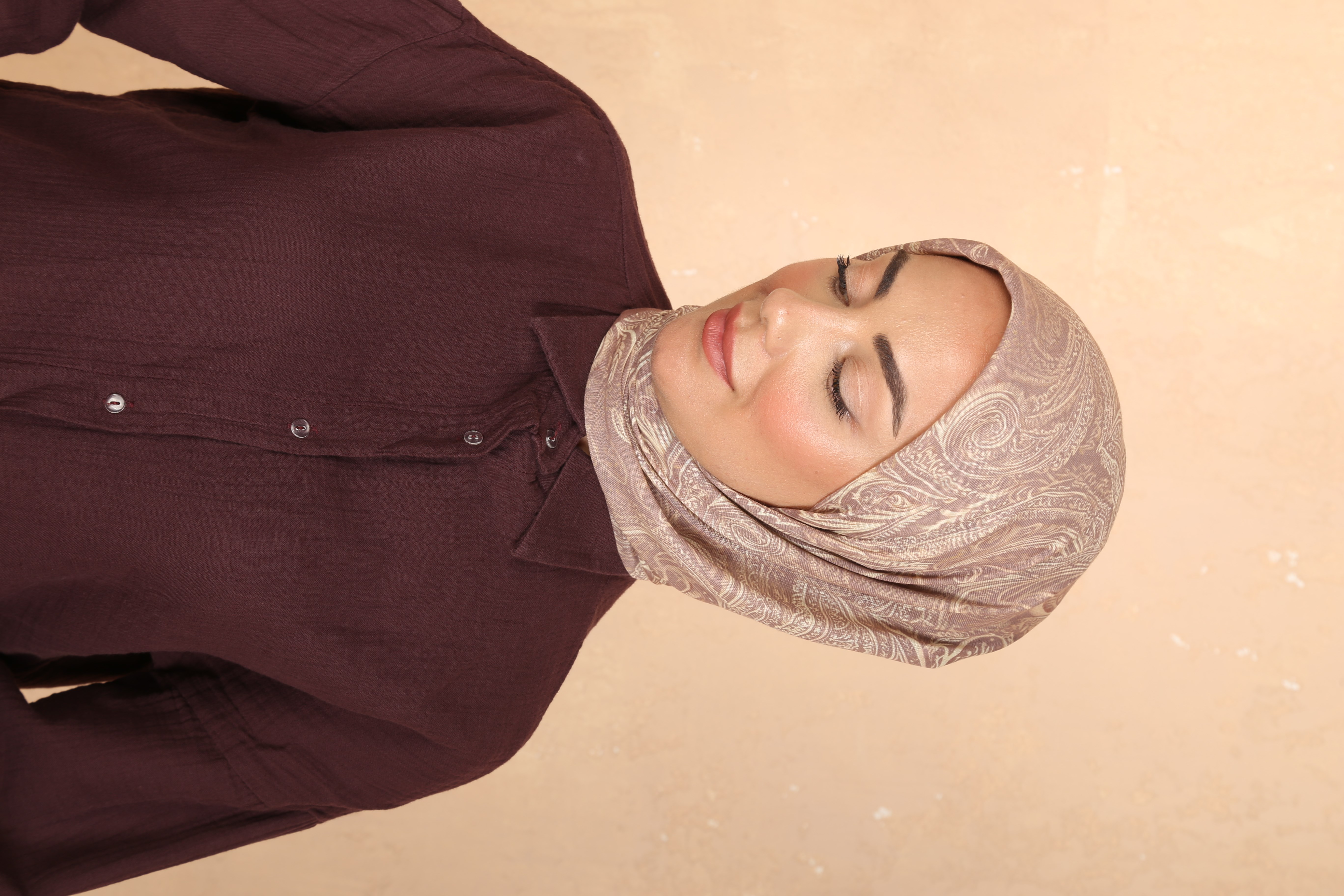 Locella Soft Pamuk Eşarp Vizon