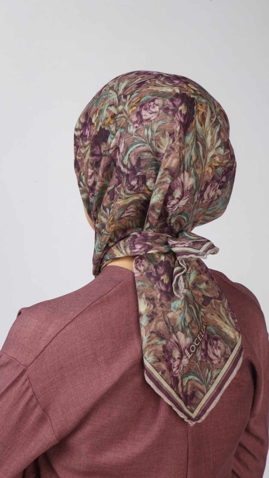 Locella Soft Pamuk Eşarp Mor