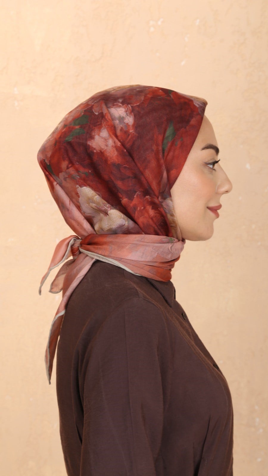 Locella Soft Pamuk Eşarp Kiremit
