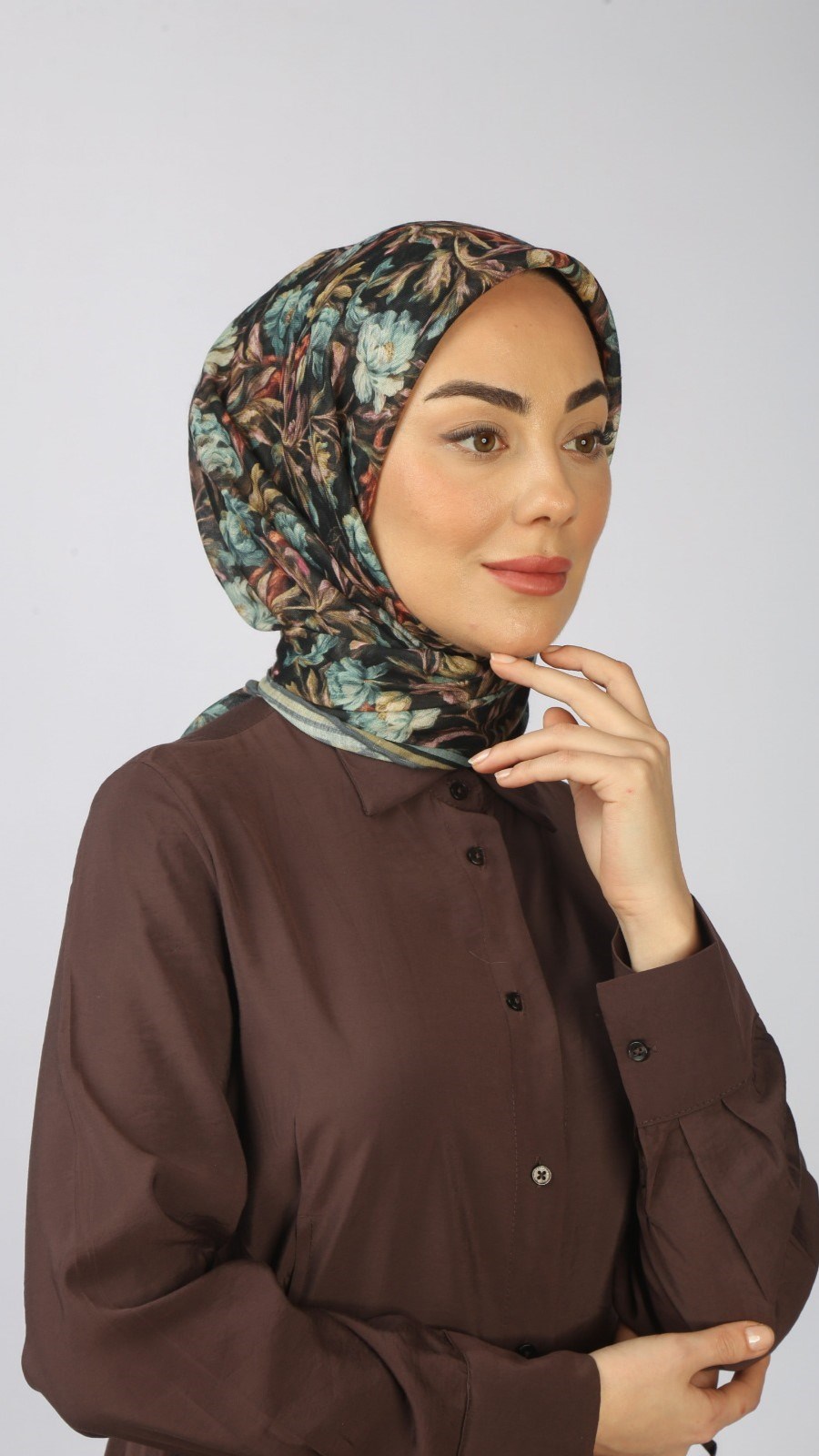 Locella Soft Pamuk Eşarp Siyah
