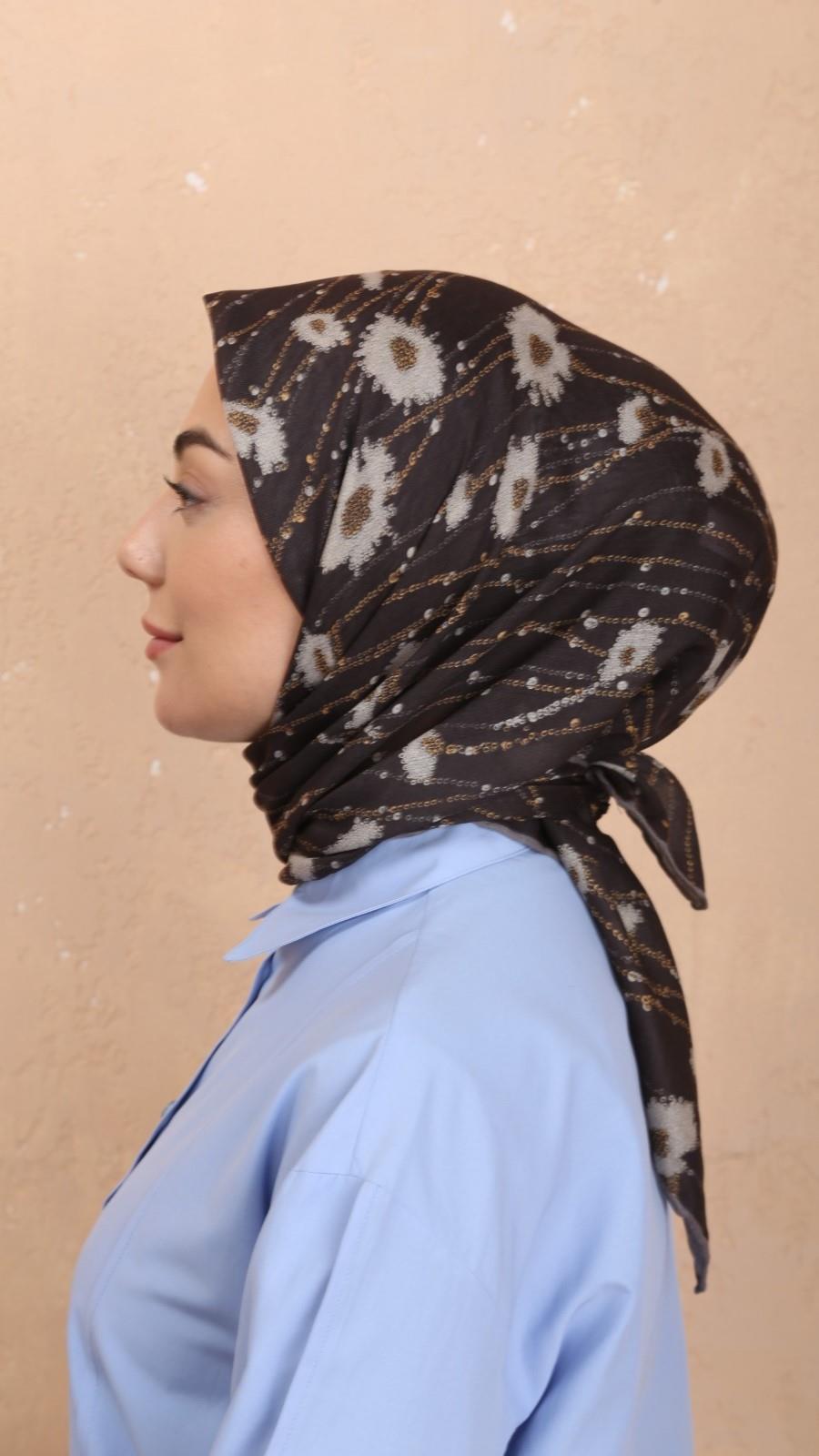 Locella Soft Pamuk Eşarp Acı Kahve