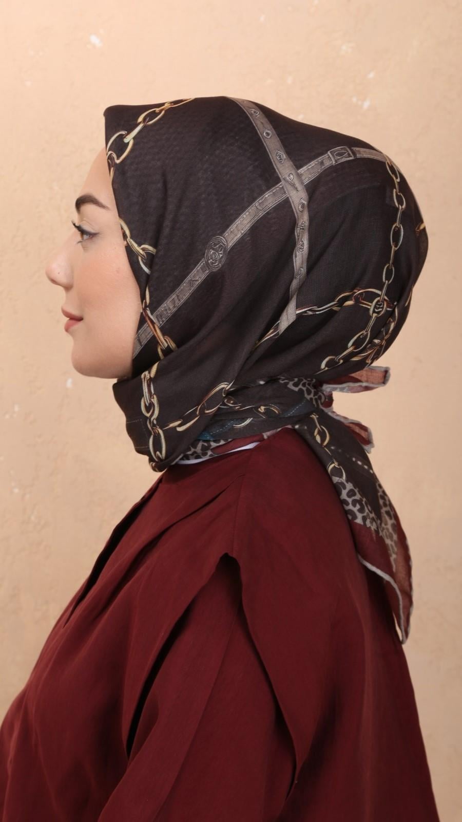 Locella Soft Pamuk Eşarp Acı Kahve