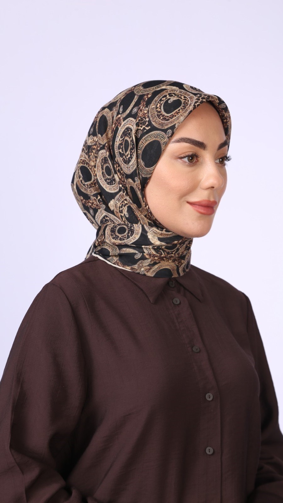 Locella Soft Pamuk Eşarp Siyah