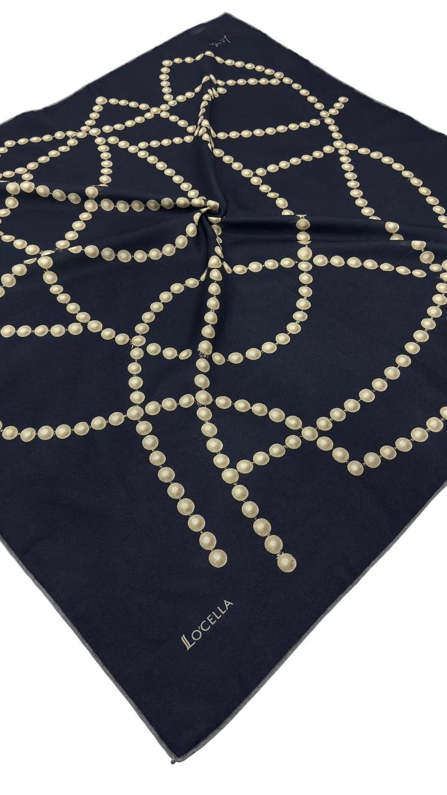 Locella Soft Pamuk Eşarp Lacivert