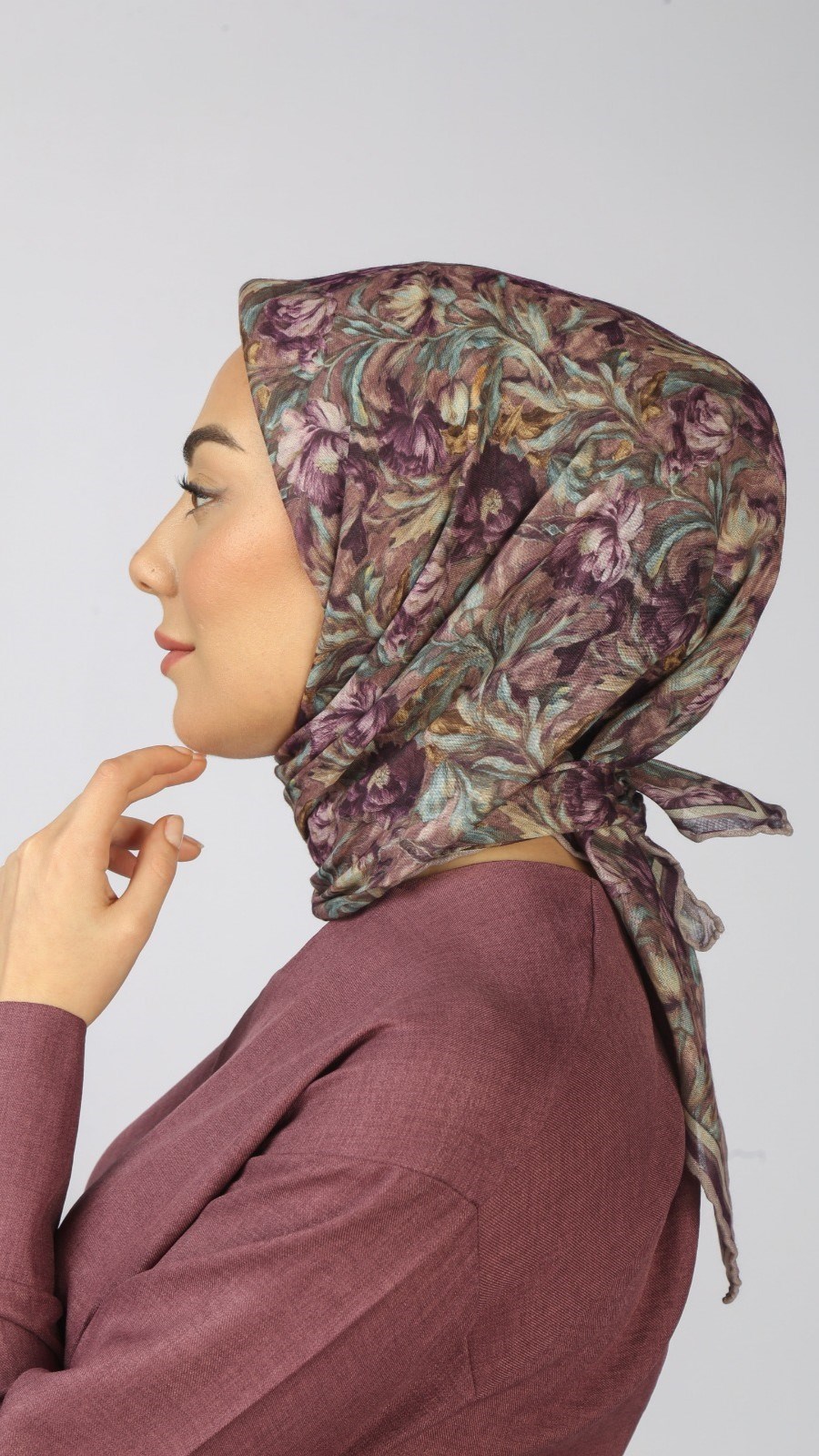Locella Soft Pamuk Eşarp Mor