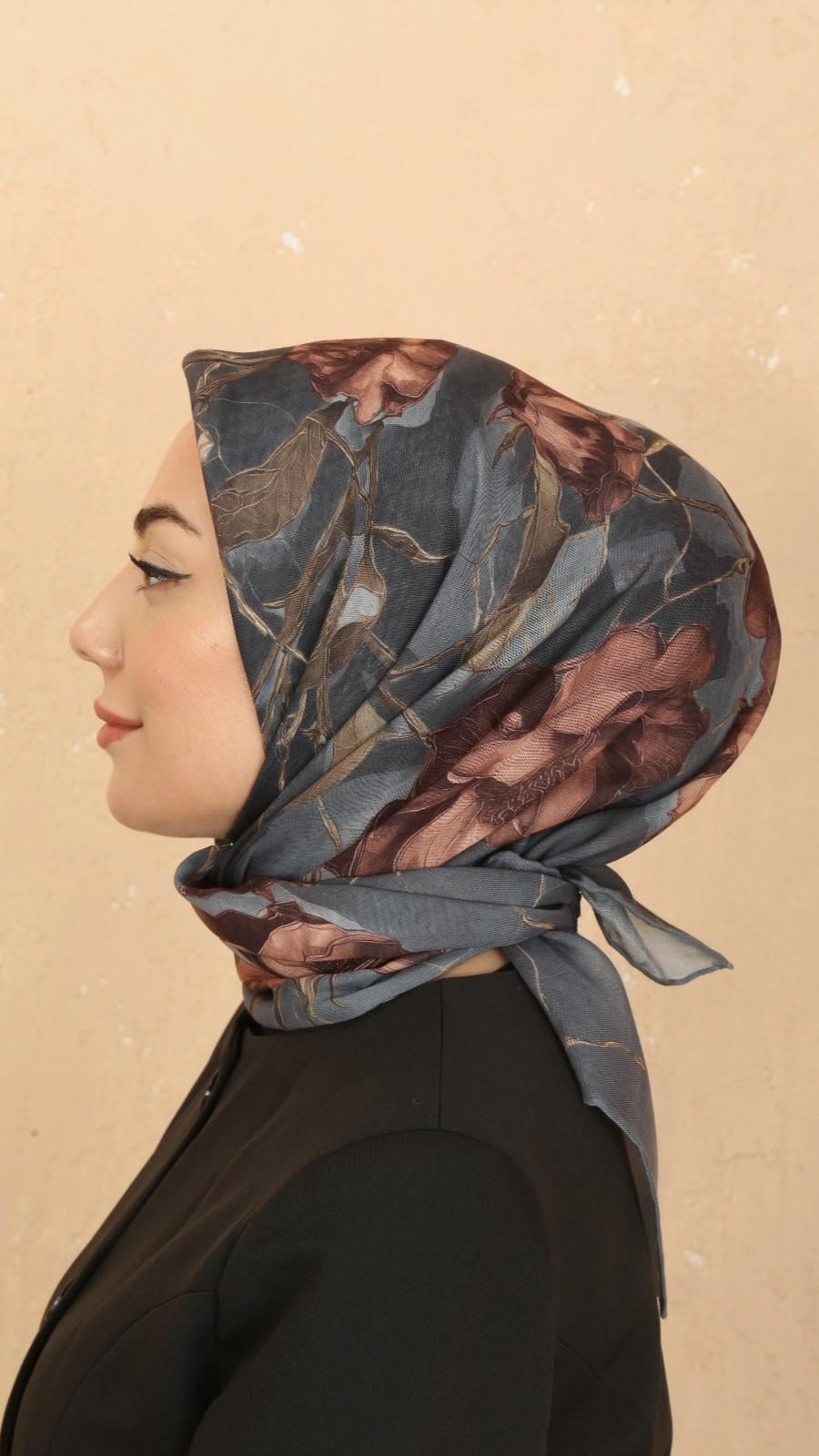 Locella Soft Pamuk Eşarp Gri