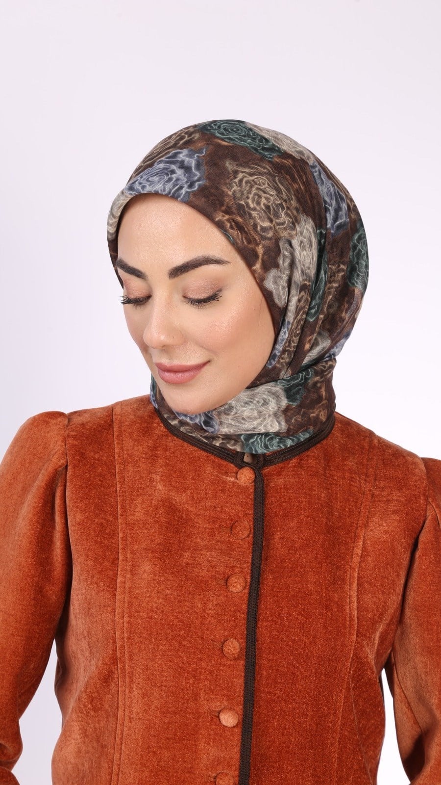 Locella Soft Pamuk Eşarp Kahve