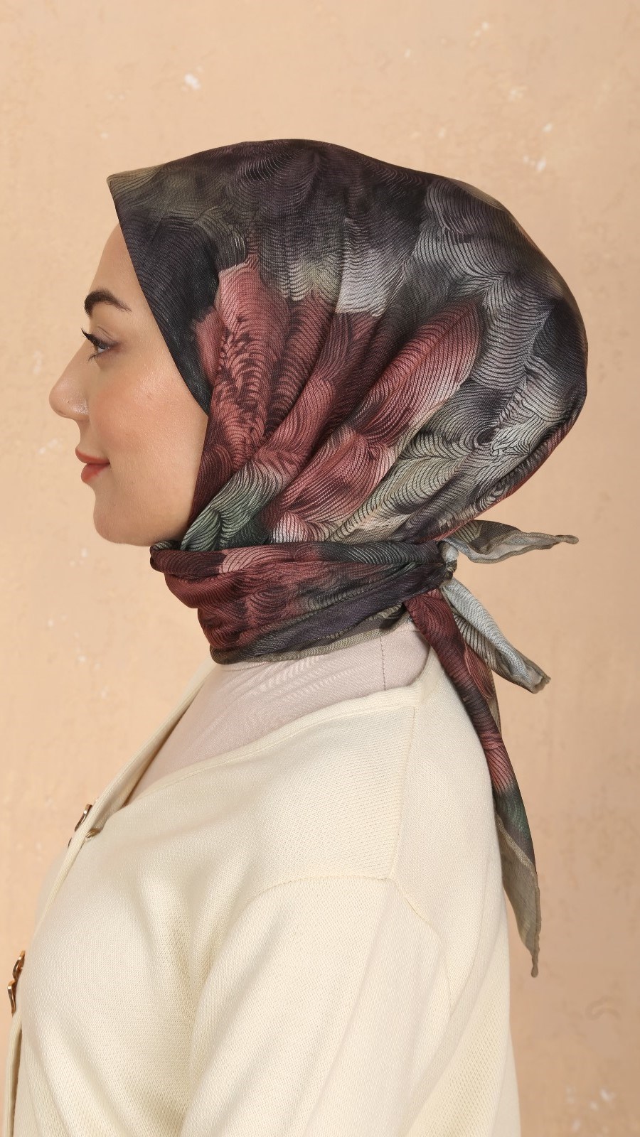 Locella Soft Pamuk Eşarp Haki