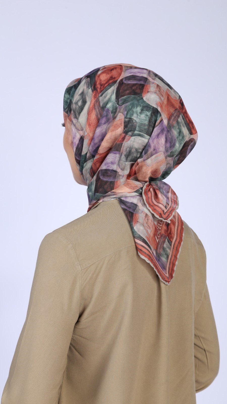 Locella Soft Pamuk Eşarp Orange