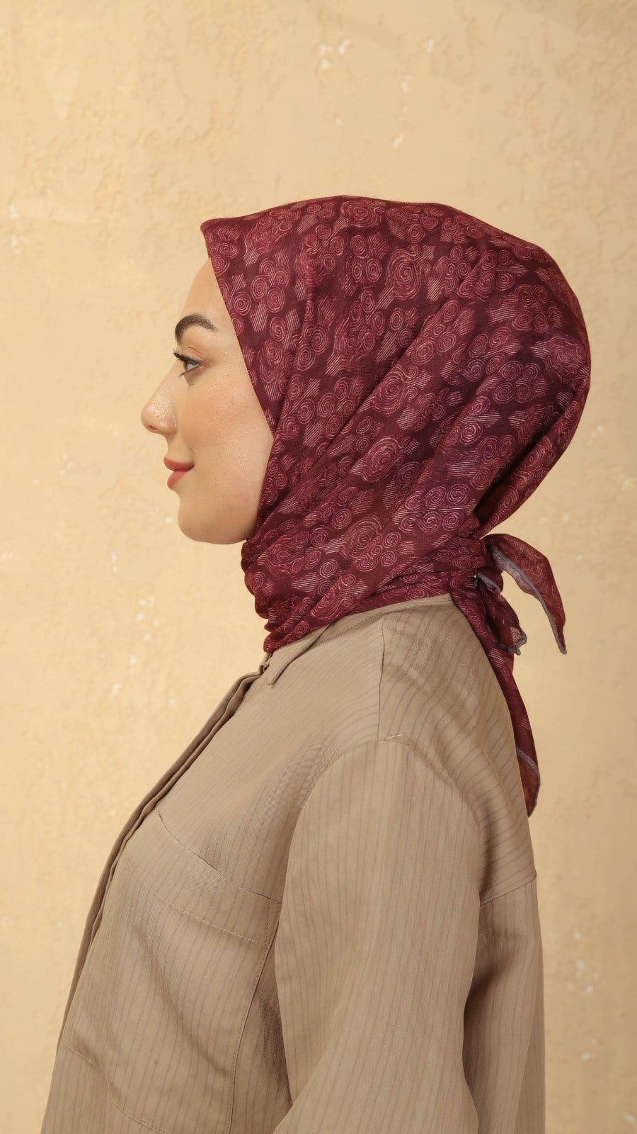 Locella Soft Pamuk Eşarp Bordo