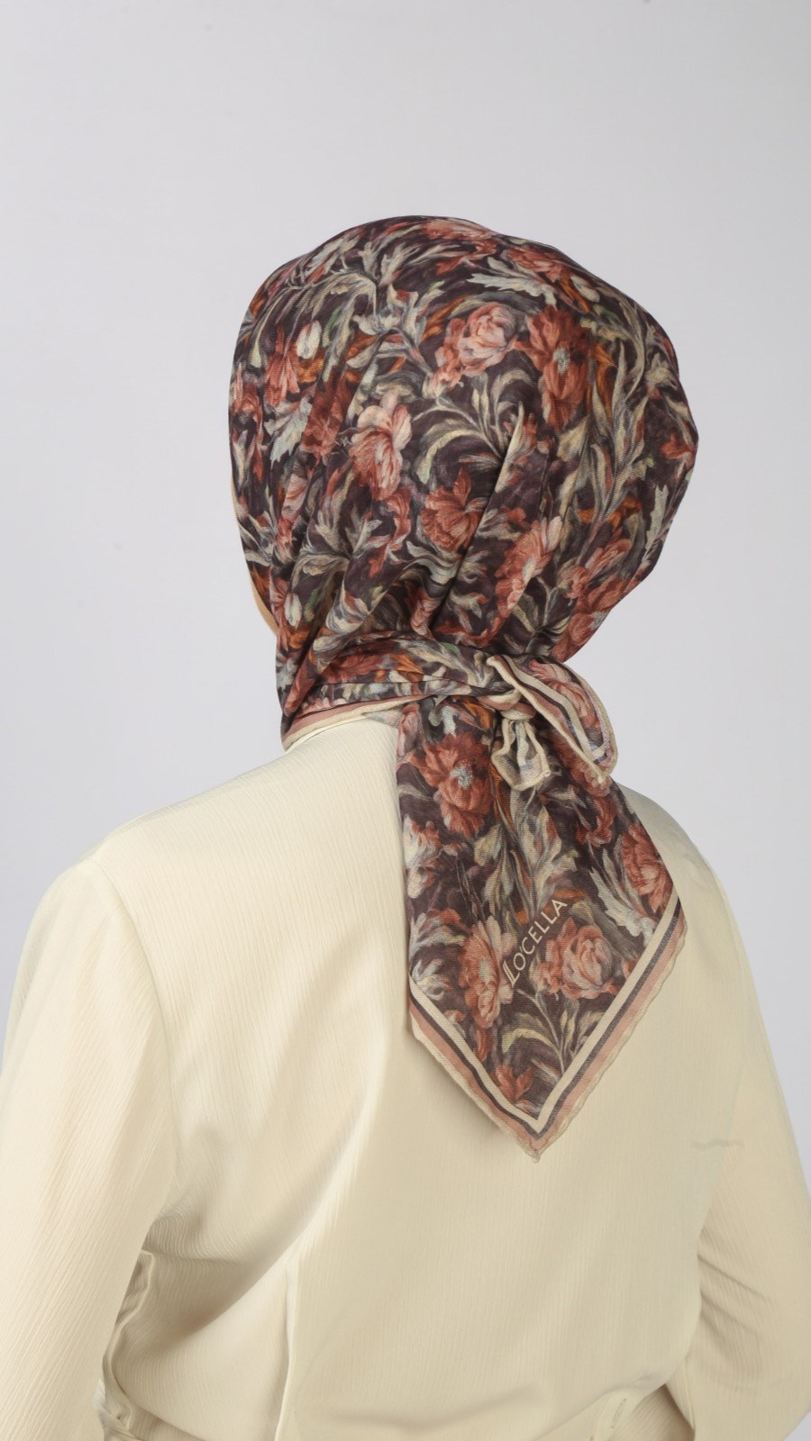 Locella Soft Pamuk Eşarp Koyu Mürdüm