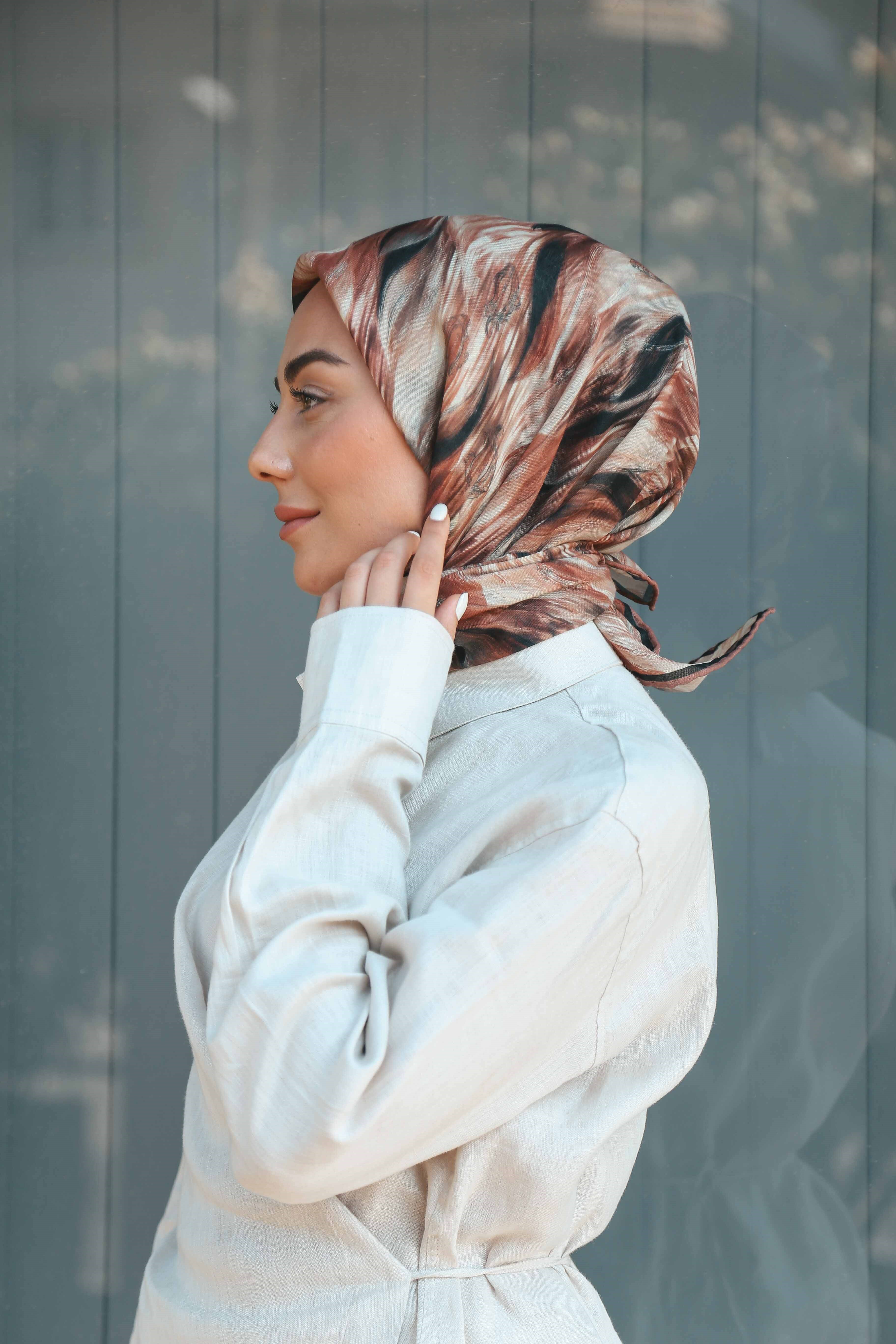 Locella Soft Pamuk Eşarp Turuncu