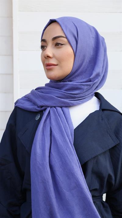 Bambu Kraş Şal Canlı Mor-36
