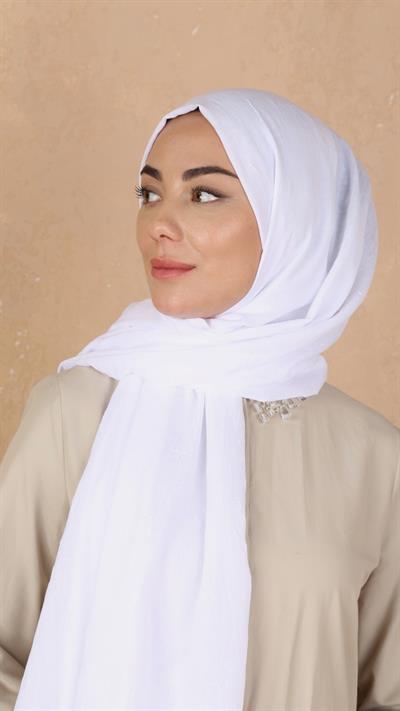 Bambu Kraş Şal Ekru-25