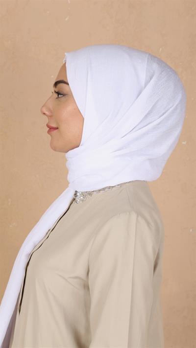 Bambu Kraş Şal Ekru-25