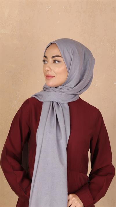 Bambu Kraş Şal Gri-22