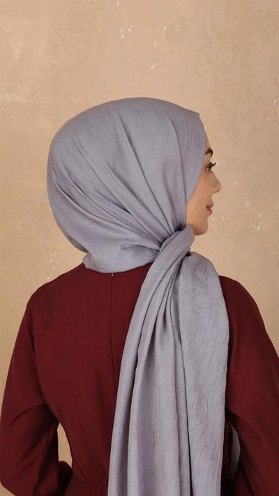 Bambu Kraş Şal Gri-22