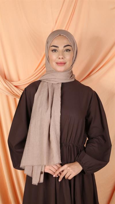 Bambu Kraş Şal Gül Kurusu-7