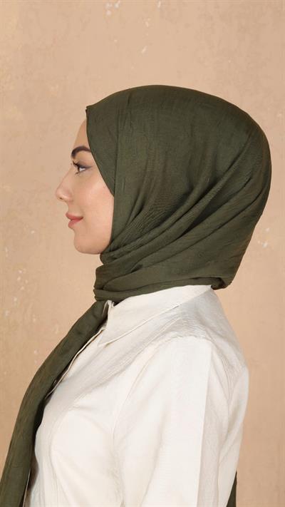 Bambu Kraş Şal Haki Yeşili-10