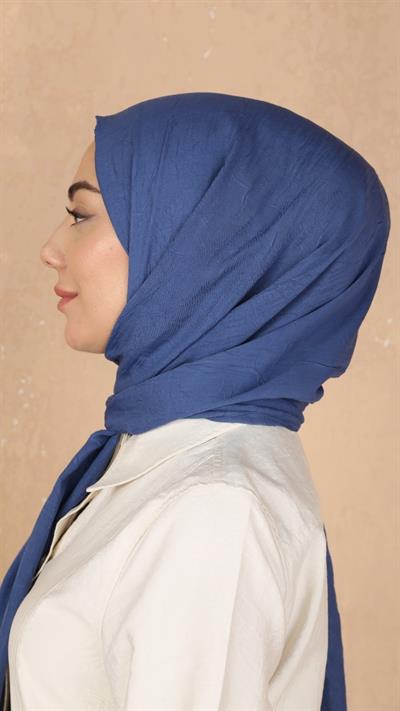 Bambu Kraş Şal Koyu Mavi-39