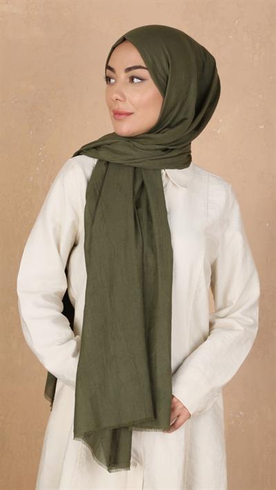 Bambu Kraş Şal Koyu Yeşil-11