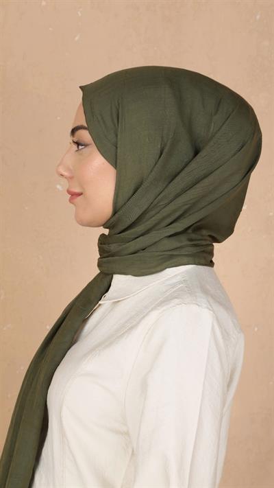 Bambu Kraş Şal Koyu Yeşil-11