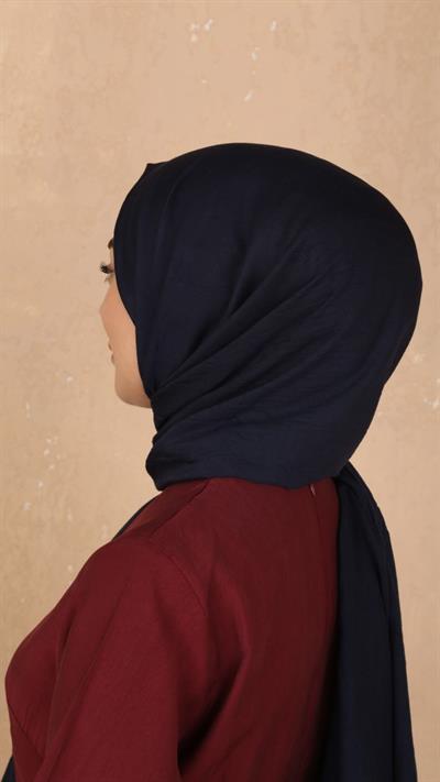 Bambu Kraş Şal Lacivert-44