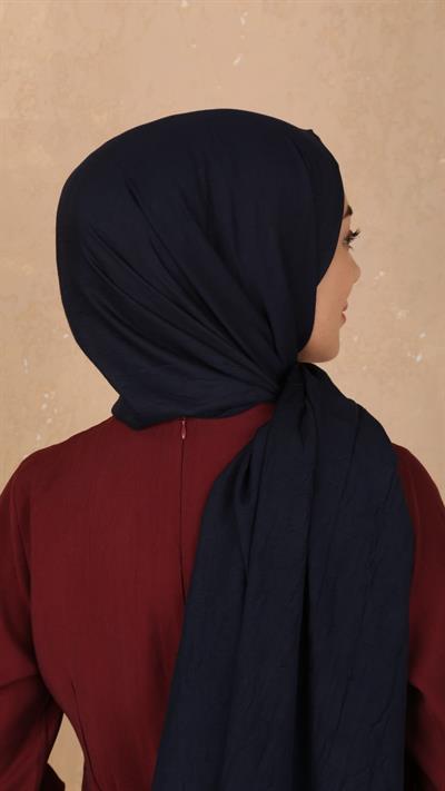 Bambu Kraş Şal Lacivert-44