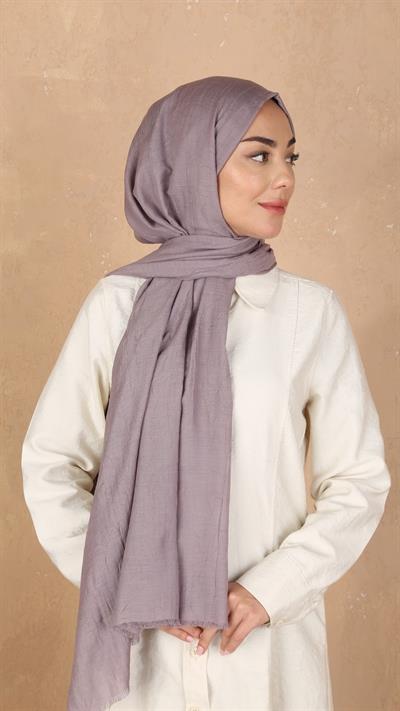 Bambu Kraş Şal Leylak-33