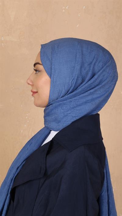 Bambu Kraş Şal Mavi-40