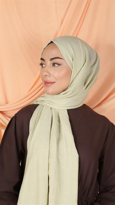 Bambu Kraş Şal Soft Yeşil-15