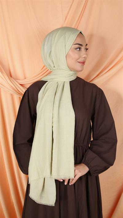 Bambu Kraş Şal Soft Yeşil-15