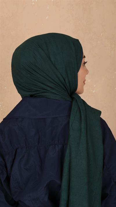 Bambu Kraş Şal Zümrüt Yeşili-9
