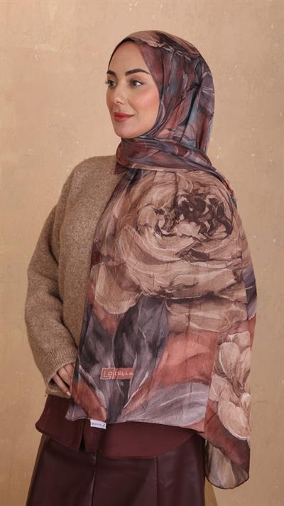 Desenli Kraş Şal Somon