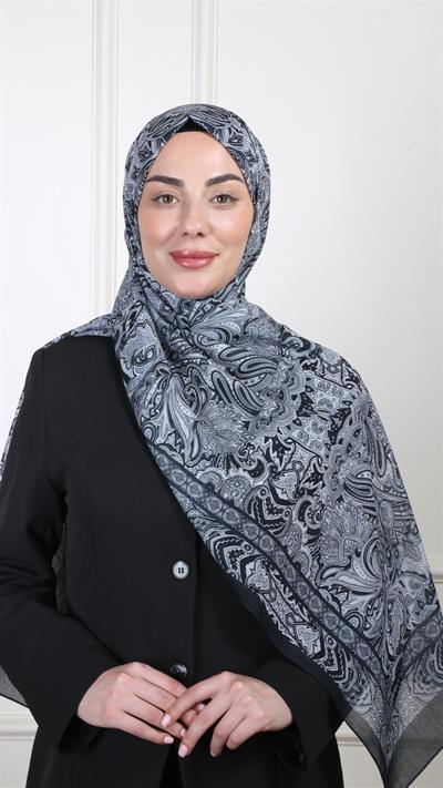 Desenli Pamuk Vual Şal