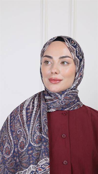Desenli Pamuk Vual Şal