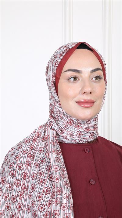 Desenli Pamuk Vual Şal