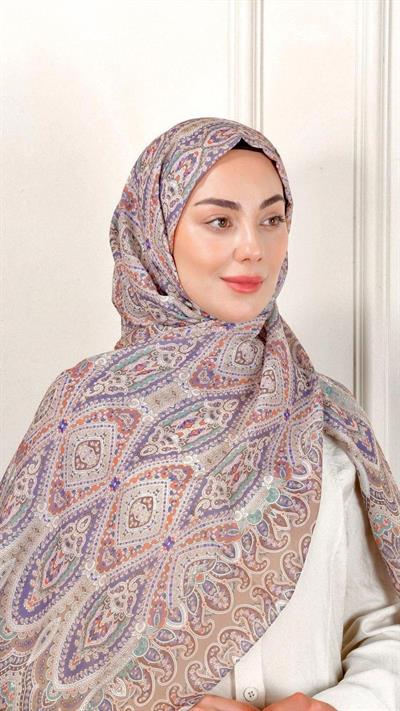 Desenli Pamuk Vual Şal