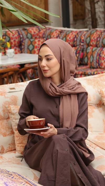 Locella Caz Ayrobin Şal Sütlü Kahve